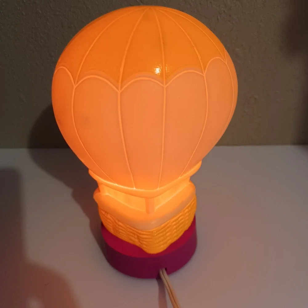 Vintage 1992 Barney Hot Air Balloon Night Light Lamp 8" - Picture 6 of 6
